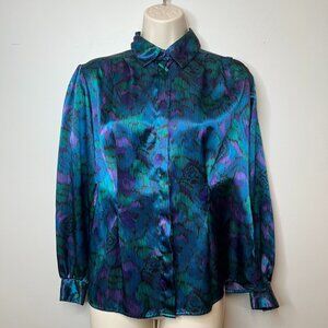 Vintage Notations Petite Button Down Blouse (6)